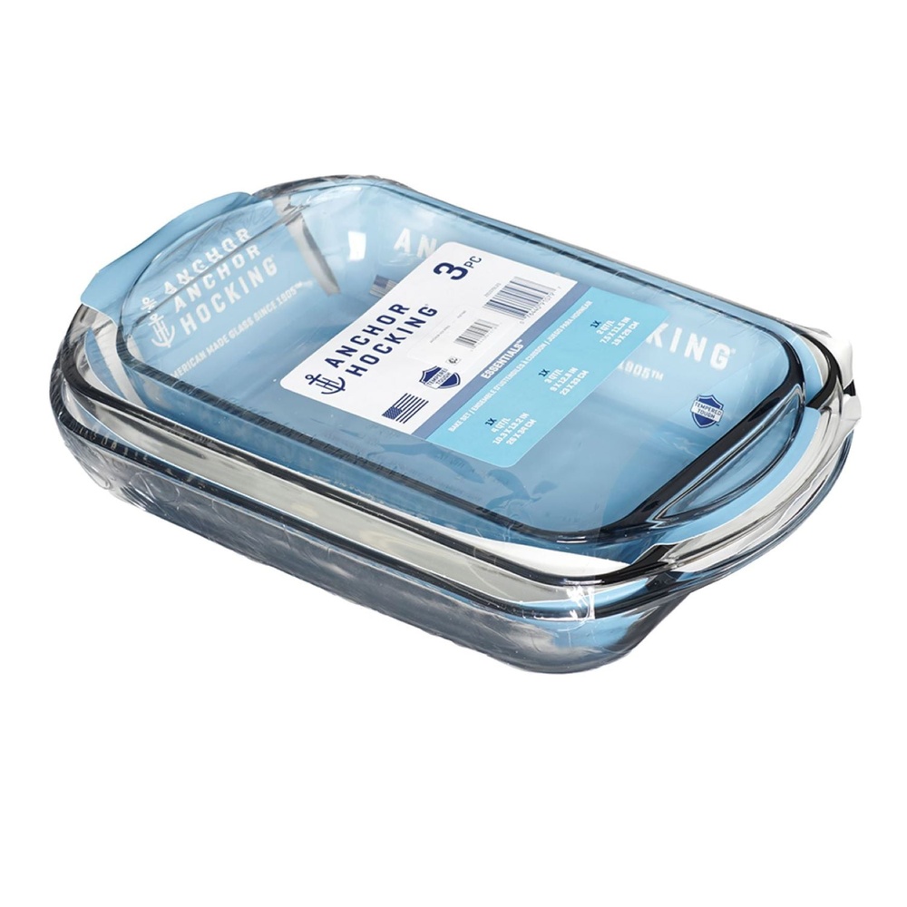 Glass Baking Dish Set Tempered Oven Safe Bakeware Microwave And Dishwasher Safe Durable Casserole D 1