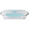 Quart Glass Baking Dish With Locking Tempered Oven Safe Casserole Storage Container Ideal For Roast 0