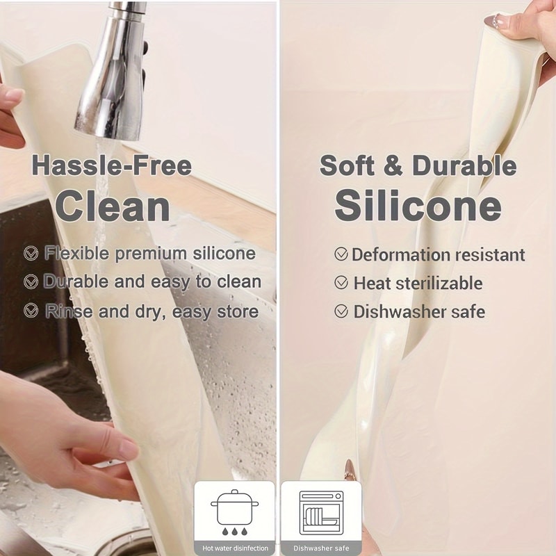 Silicone Sink Splash Guard Waterproof Kitchen Baffle Protects Clothes From Splashing Water When Was 3