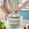 Multifunctional Vegetables Salad Spinner Lettuce Leaf Washer Vegetable Dehydrator Salad Dryer Mixe 3