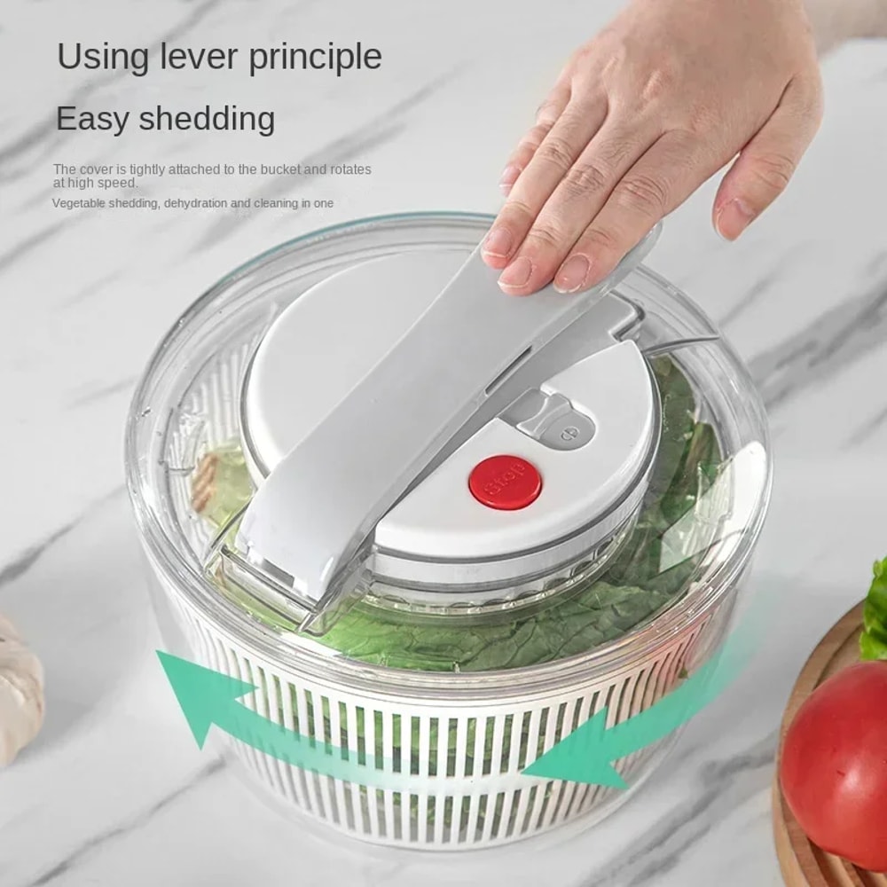 Multifunctional Vegetables Salad Spinner Lettuce Leaf Washer Vegetable Dehydrator Salad Dryer Mixe 4