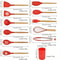 Multi-color Silicone Kitchenware Set, Wooden Handle Non Stick Pot Spatula Spoon Cooking Utensils, Heat-Resistant
