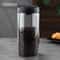 Multi Capacity Coffee Pot With Black Lid Manual Vacuum Sealed Storage Jar MoistureProof Glass Teapo