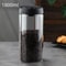 Multi Capacity Coffee Pot With Black Lid Manual Vacuum Sealed Storage Jar MoistureProof Glass Teapo