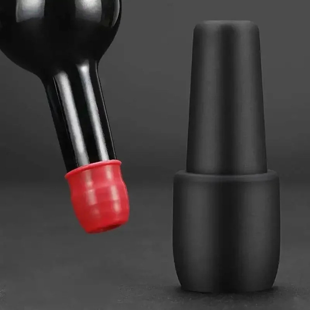 Universal Red Wine Bottle Stopper Soft Silicone Double Seal Bar Wine Utensils Kitchen Tools Cap 4