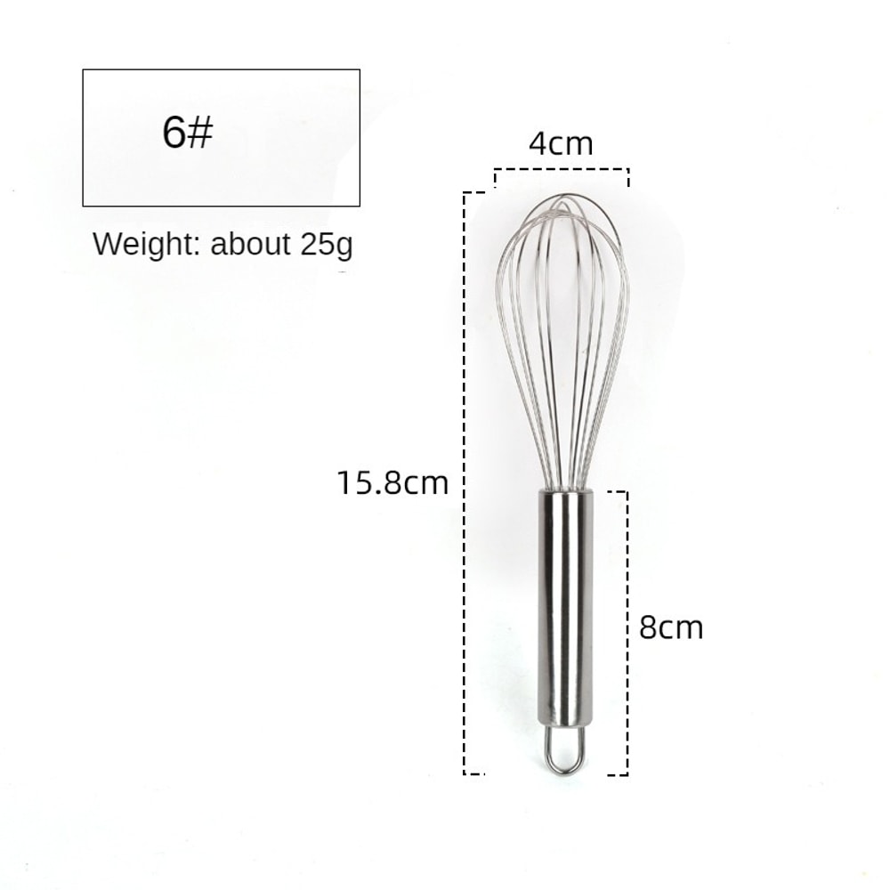 Manual Egg Beater Mixer Stainless Steel Egg Stirring Balloon Whisk Kitchen Utensil For Whipping Cre 6