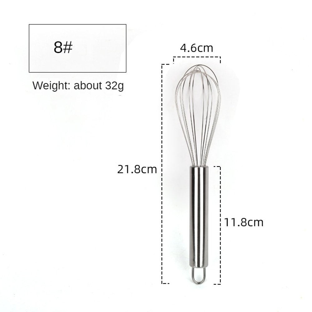 Manual Egg Beater Mixer Stainless Steel Egg Stirring Balloon Whisk Kitchen Utensil For Whipping Cre 7