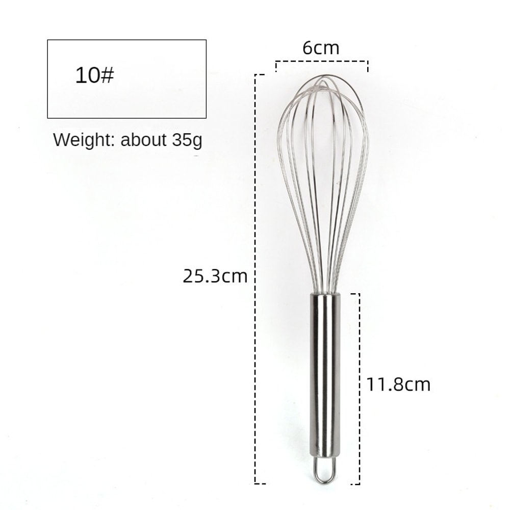 Manual Egg Beater Mixer Stainless Steel Egg Stirring Balloon Whisk Kitchen Utensil For Whipping Cre 8