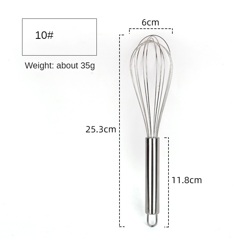 Manual Egg Beater Mixer Stainless Steel Egg Stirring Balloon Whisk Kitchen Utensil For Whipping Cre 8