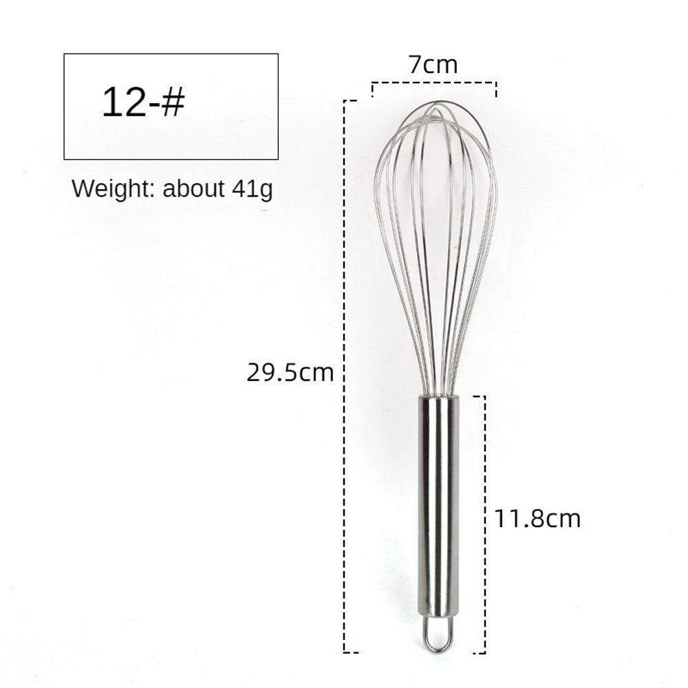 Manual Egg Beater Mixer Stainless Steel Egg Stirring Balloon Whisk Kitchen Utensil For Whipping Cre 9