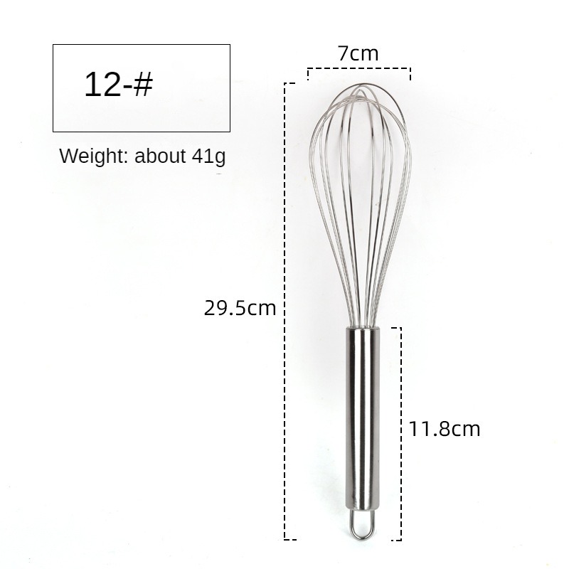 Manual Egg Beater Mixer Stainless Steel Egg Stirring Balloon Whisk Kitchen Utensil For Whipping Cre 9