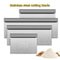 Stainless Steel Scale Cake Scraper DIY Dough Pastry Spatulas Buttercream Edge Smoother Cake Decorat 1