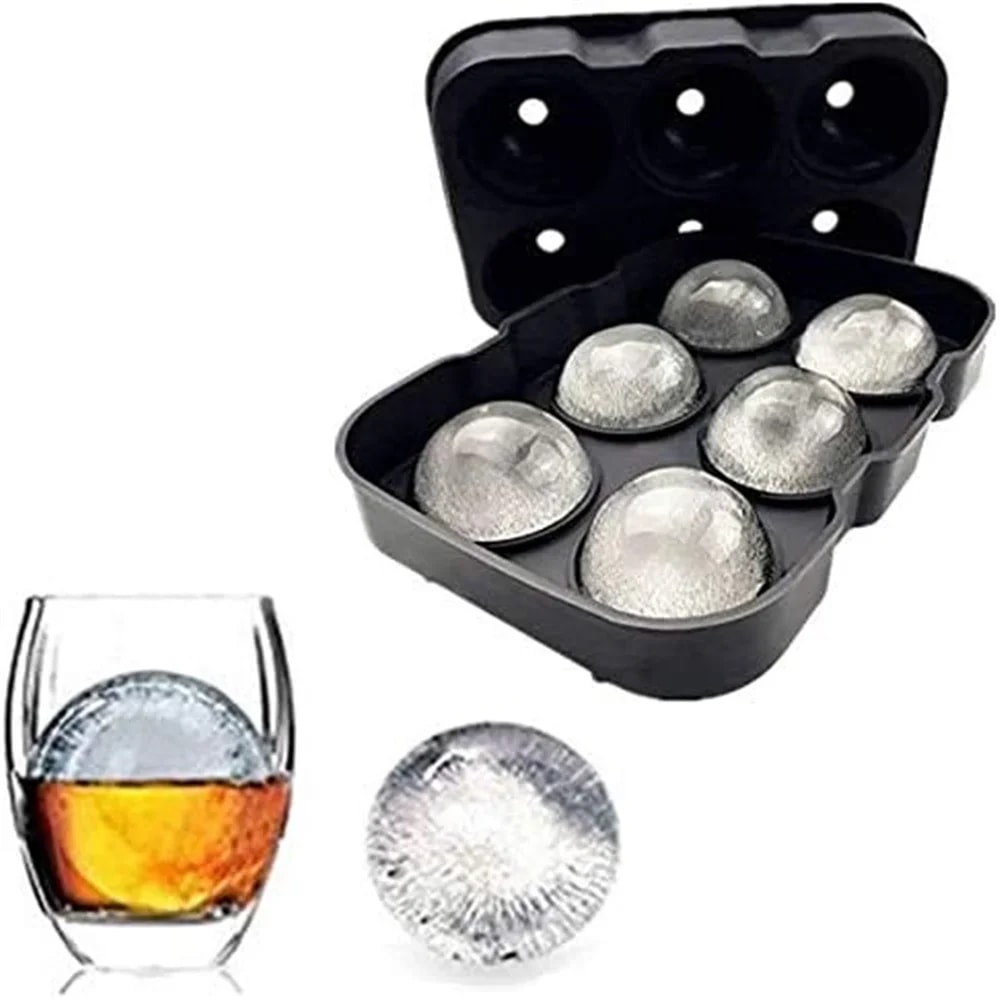 Silicone Ice Ball Maker Large Ice Sphere Mold High Balls Ice Shape Tray Whiskey Cocktail Bar Tools 0