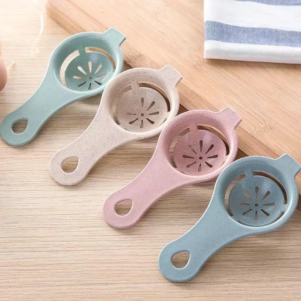 Wheat Straw Egg White Separator Egg Yolk Separator Egg Filter Kitchen Gadget For Baking Cooking 2
