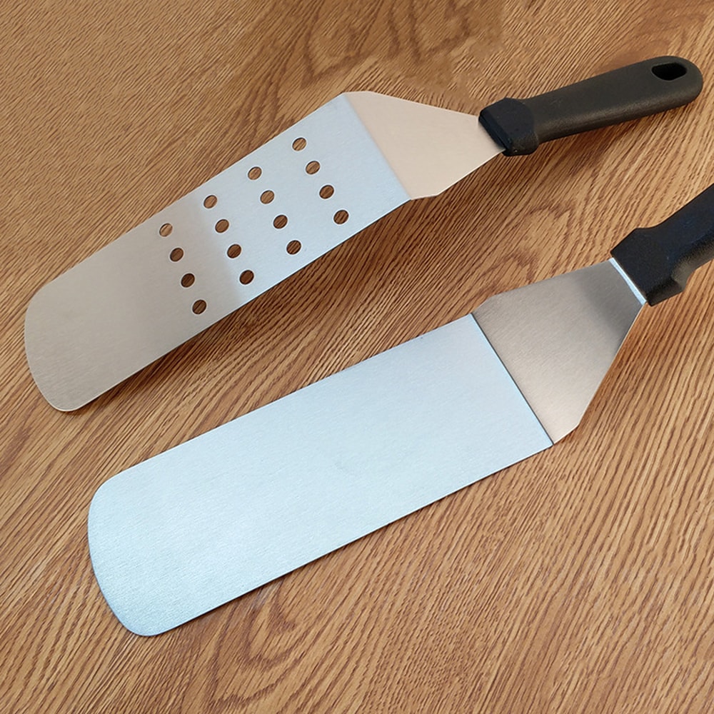 Kitchen Stainless Steel Scraper, Cooking Spatula, Barbecue Spatula, Plate Hamburger Spatula, Cooking Utensils for Grills