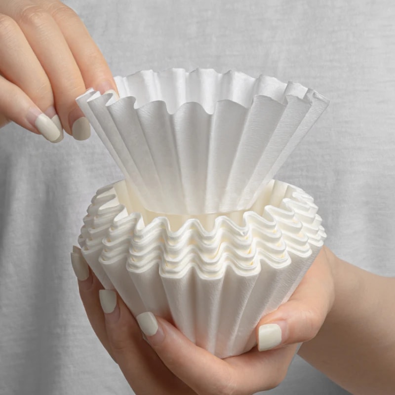 Kraft Paper Coffee Filter Cups Bowl Shape Origami Hand Brewed Drip Corrugated Disposable Cup For Po 1