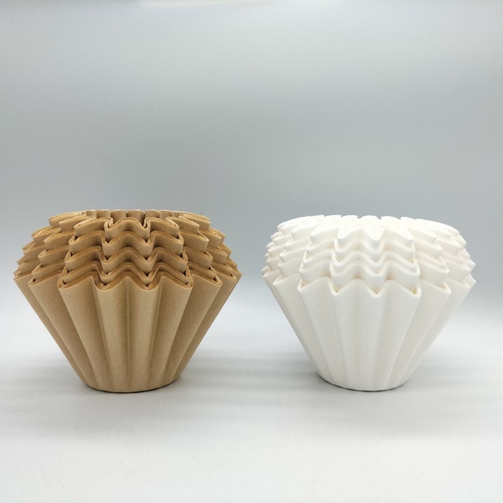 Kraft Paper Coffee Filter Cups Bowl Shape Origami Hand Brewed Drip Corrugated Disposable Cup For Po 7