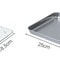 Stainless Steel Baking Pan Tray with Wire Rack, Cake Baking BBQ Pan Tray Plate for Oven, Brownie Rack, Cooking, Roasting