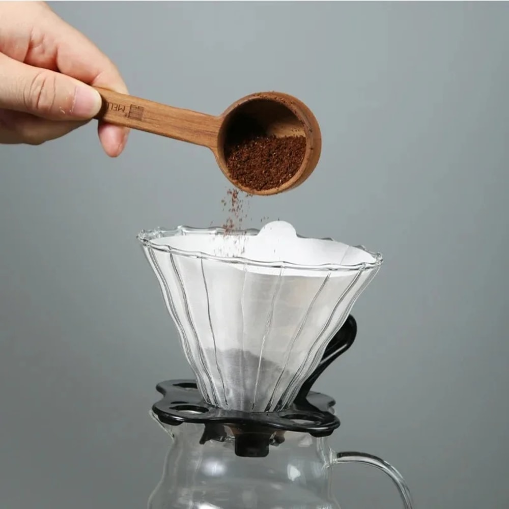 Coffee Filter Paper VShaped Wood Pulp Cone Filter Natural Drip Coffee Paper Filters For Pour Over E 3