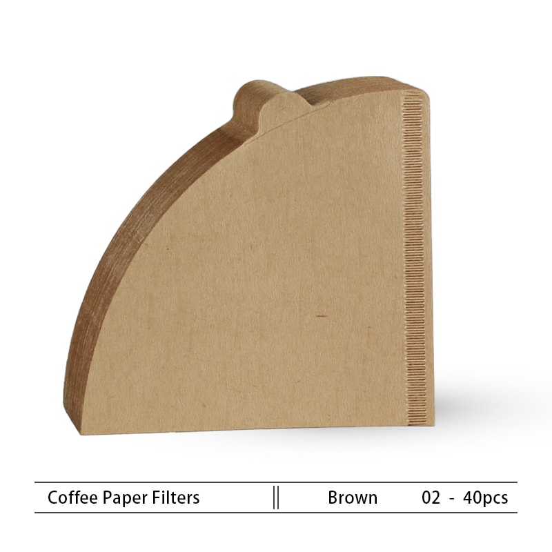 Coffee Filter Paper VShaped Wood Pulp Cone Filter Natural Drip Coffee Paper Filters For Pour Over E 6