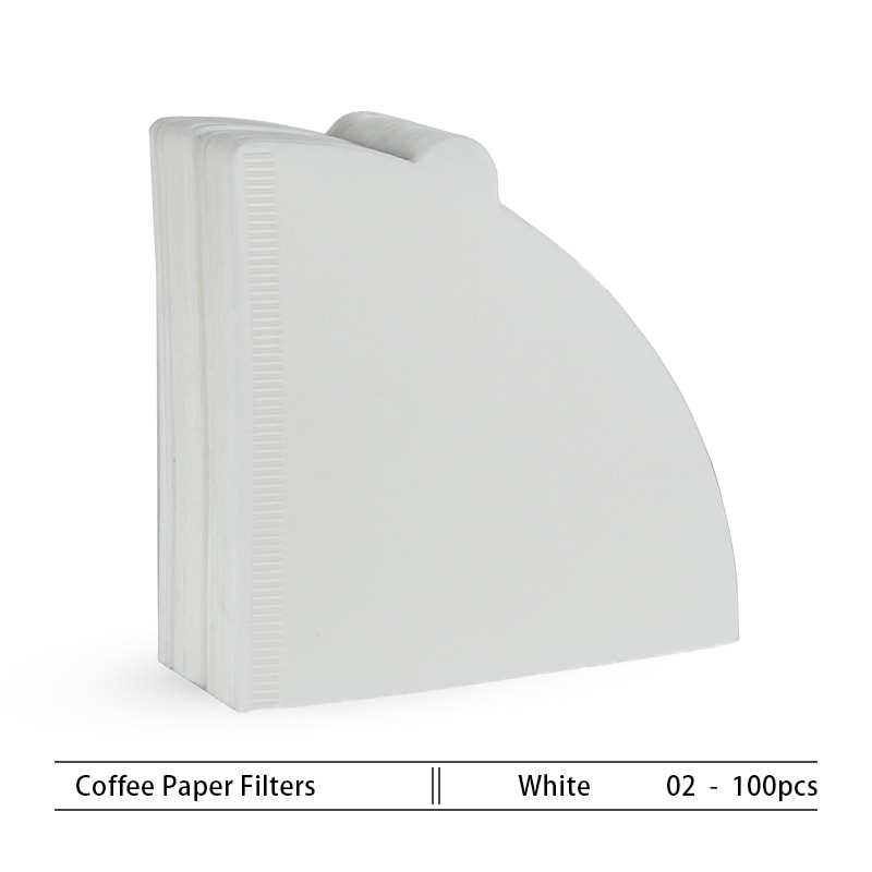 Coffee Filter Paper VShaped Wood Pulp Cone Filter Natural Drip Coffee Paper Filters For Pour Over E 9
