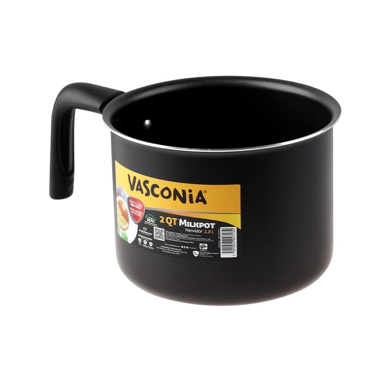 Nonstick Quart Milk Pot HeavyDuty Aluminum Quick Heating Dishwasher Safe Ideal For Milk Soups Liqui 2