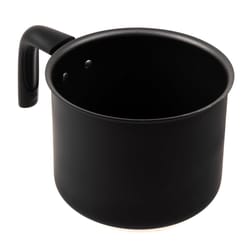 nonstick quart milk pot, heavy-duty aluminum, quick heating, dishwasher safe, ideal for milk, soups, liquids, cooking