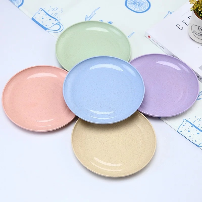Nordic Wheat Straw Plate Large Plastic Bone Spitting Plate Dry Fruit Plate Fruit Vegetable Tablewa 0