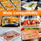 Aluminum Foil Trays with Lids, Non-Stick Baking Pans, Food Grade BBQ Bowl for Air Fryer, Oven, Baking, Cooking, Kitchen