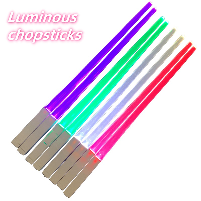 LED Luminous Chopsticks Light Up Dinning Party Tableware Multicolor Kitchen Accessories LED Stick K