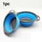 Round Folding Drain Basket Fruit Vegetable Washing Basket Foldable Strainer Colander Collapsible Dr