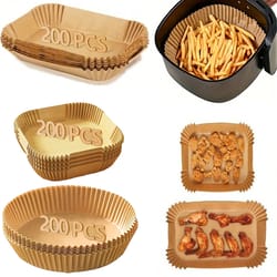 air fryer special paper, high-temperature resistant oil absorbing paper pad, food grade circular square baking paper