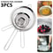 Stainless Steel Fine Mesh Food Strainer Sifter With Handle Flour Sieve Sifter For Baking Juice And