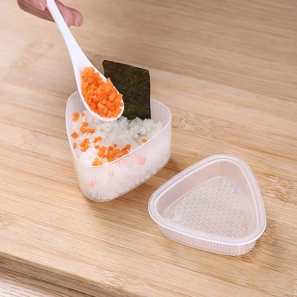 Transparent Plastic Onigiri Mold Set Style Onigiri And Sushi Mold Set Cartoonthemed Onigiri Molds F 0