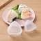 Transparent Plastic Onigiri Mold Set Style Onigiri And Sushi Mold Set Cartoonthemed Onigiri Molds F 1