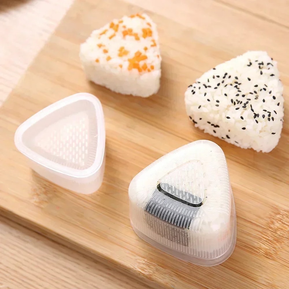 Transparent Plastic Onigiri Mold Set Style Onigiri And Sushi Mold Set Cartoonthemed Onigiri Molds F 4