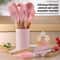 Silicone Kitchenware NonStick Cookware Set Wooden Handle Cooking Utensils Spatula Shovel Egg Beater 2