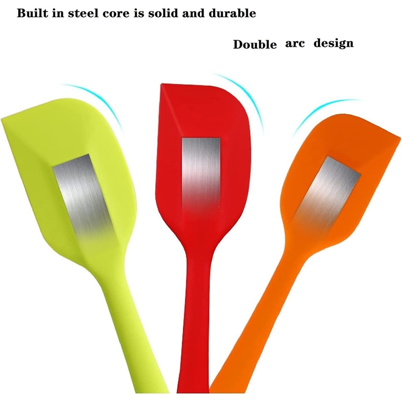 Silicone Scraper HighTemperature Resistant Baking Scraper Integrated Silicone Scraper For Cake Smoo 5