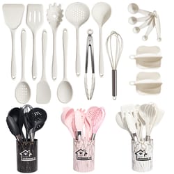 kitchenware utensils set, heat resistant non-stick silicone cookware, spatula, egg shovel beater, kitchen cooking tools