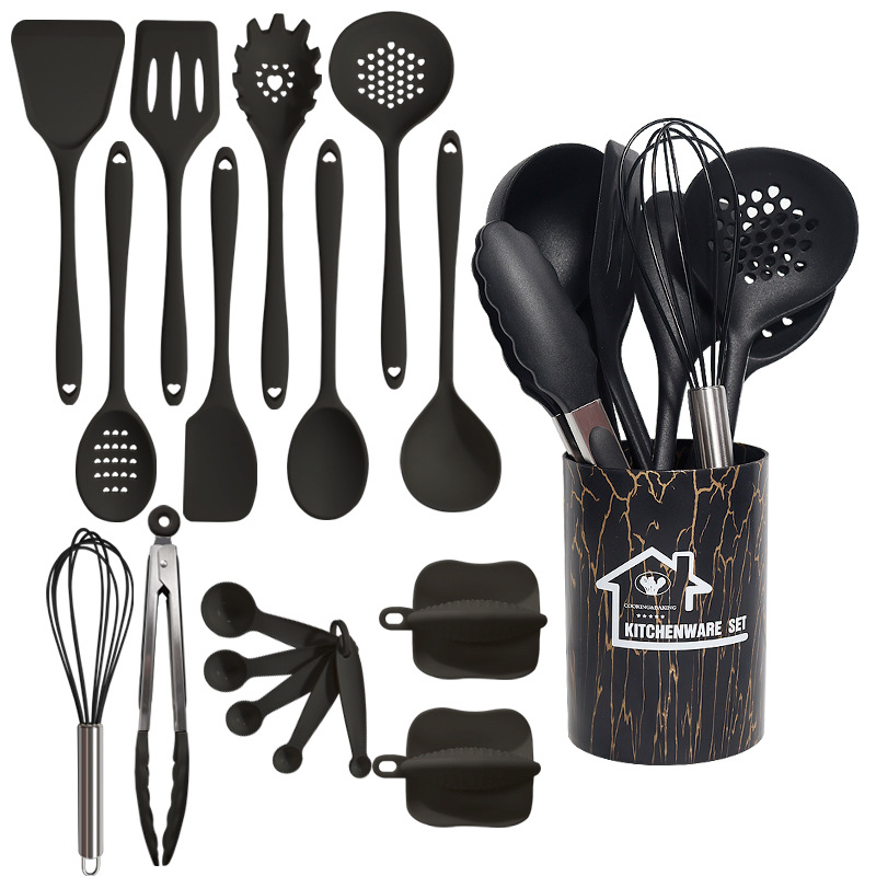 Kitchenware Utensils Set, Heat Resistant Non-stick Silicone Cookware, Spatula, Egg Shovel Beater, Kitchen Cooking Tools