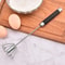 Rubber Semi-automatic Egg Beater, Rotatable Stainless Steel Kitchen Mixer, Manual Whisk for Egg Beating, Whipping, Milk
