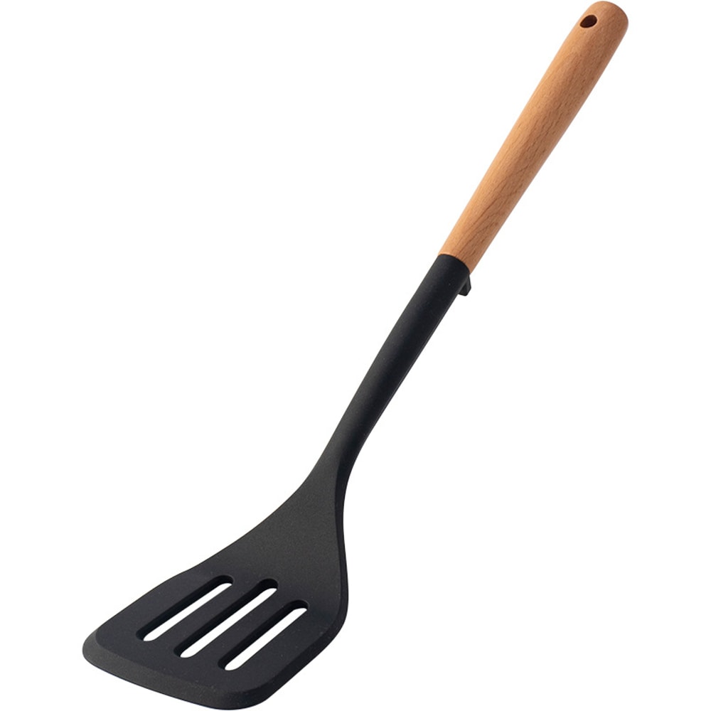 Silicone Spatula For Non Stick Pan Wooden Handle Heatresistant Silicone Cooking Spoon Kitchen Tool 5