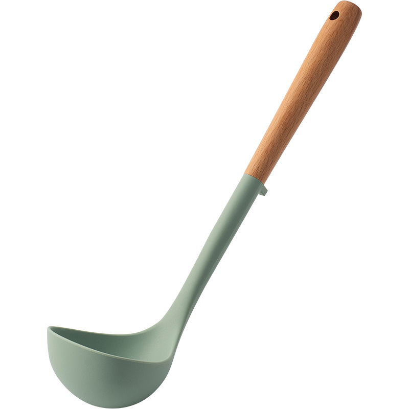 Silicone Spatula For Non Stick Pan Wooden Handle Heatresistant Silicone Cooking Spoon Kitchen Tool 20