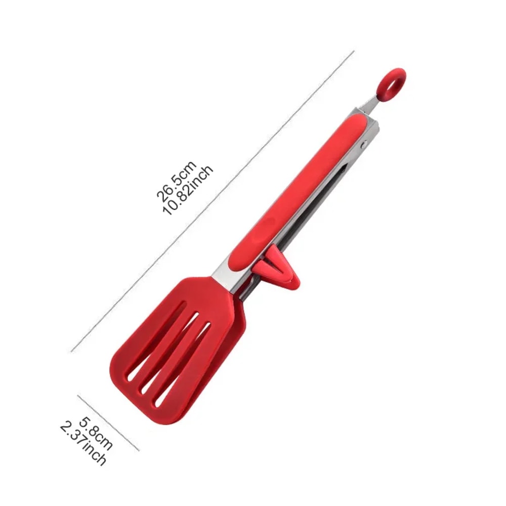 Stainless Steel Food Tong Silicone NonStick Cooking Clips Outdoor Barbecue Salad Tool Kitchen Acces 8