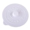 Simple Solid Color Concave Embossed Letter Silicone Rubber Lid, Creative Water Cup Dust Cup Lid, Round Cold Mug Lid