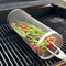 HighQuality Circular Stainless Steel Rolling BBQ Basket Sturdy Wire Mesh Cylinder Ideal For Outdoor 5