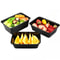 Thick Disposable Takeaway Lunch Box Microwave Heated Rectangular Black Plastic Bowl Food Packaging 5