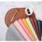 Color Blocking Table Leather Placemats, Heat-Resistant, Non-Slip Waterproof Place Mats for Dining, Washable Insulation