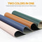 Color Blocking Table Leather Placemats, Heat-Resistant, Non-Slip Waterproof Place Mats for Dining, Washable Insulation