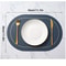 Color Blocking Table Leather Placemats, Heat-Resistant, Non-Slip Waterproof Place Mats for Dining, Washable Insulation